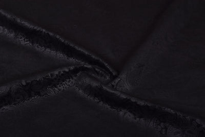 Black Printed Velvet Fabric