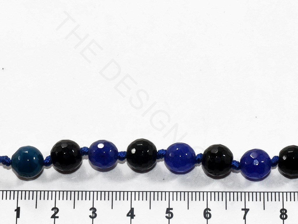 Blue Black Round Agate Stones | The Design Cart (3785178775586)