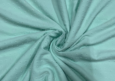 Sea Green Abstract Georgette Fabric