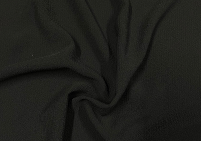 Black Plain Georgette Fabric