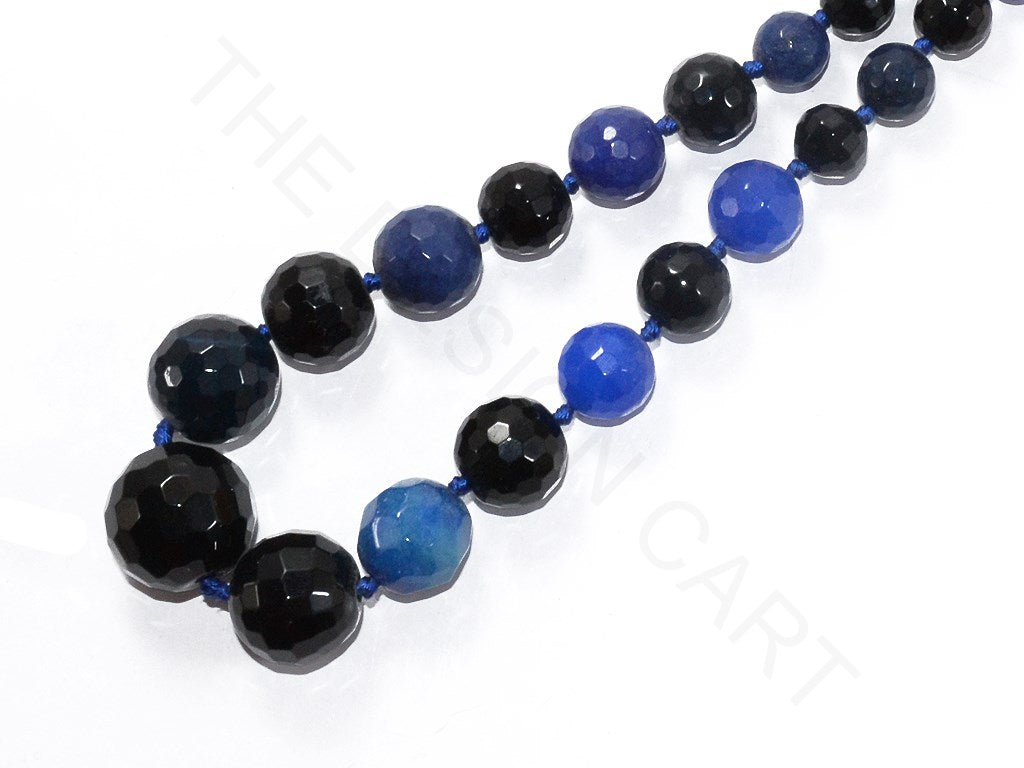 Blue Black Round Agate Stones | The Design Cart (3785178775586)