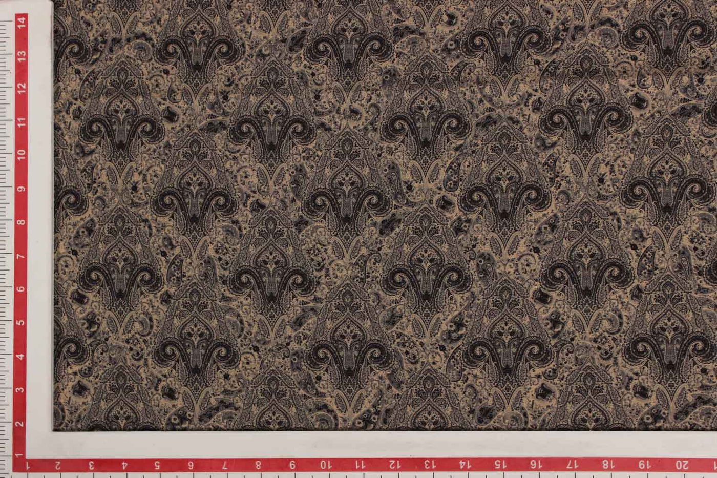 black-beige-traditional-angora-impression-fabric-4802019