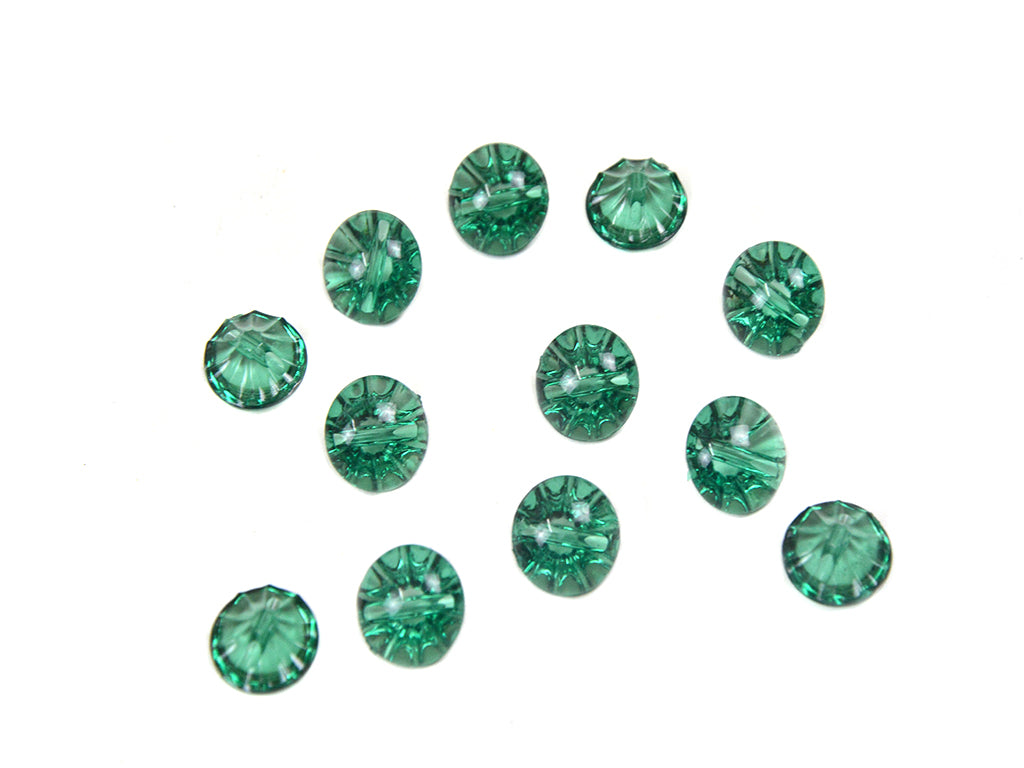 Sea Green Transparent Acrylic Buttons