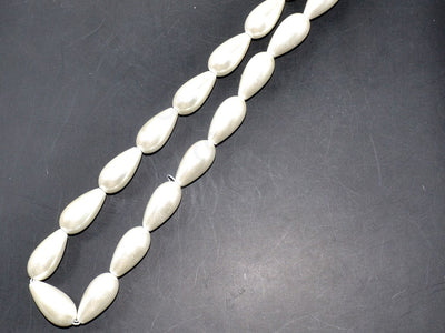 White Drop Shell Pearls | The Design Cart (3785193455650)