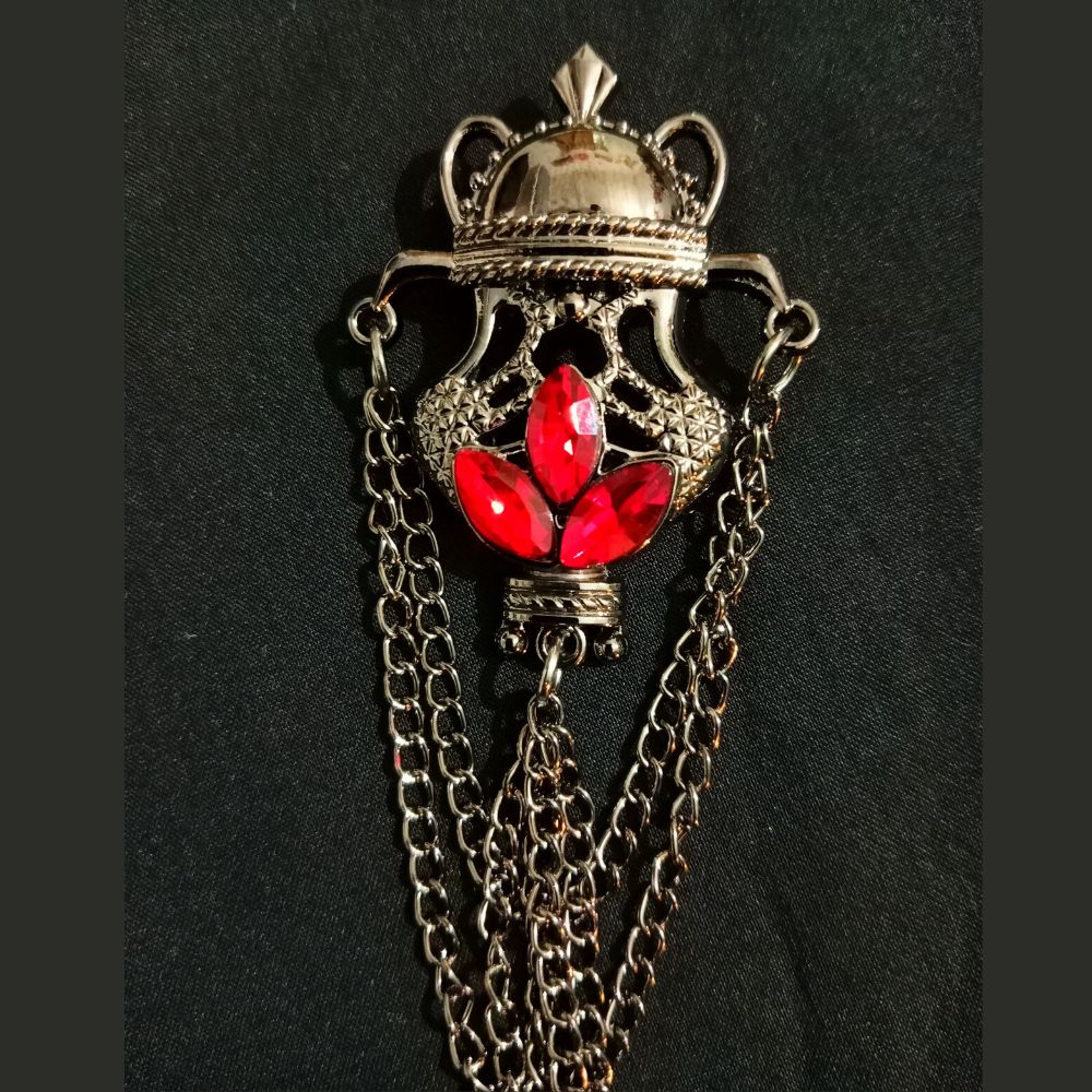 silver-red-stone-studded-designer-brooch