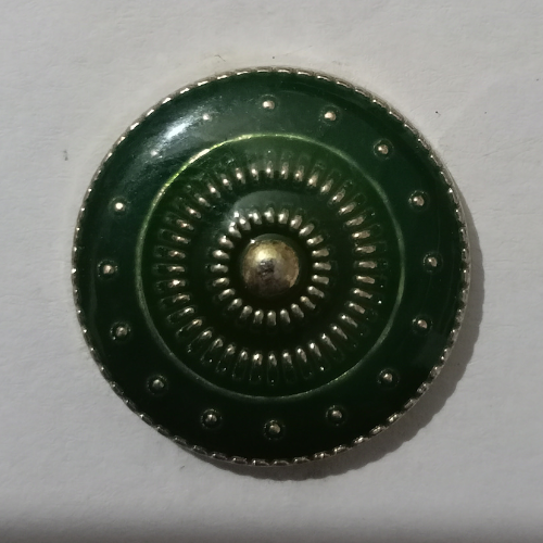 green-dotted-design-metal-buttons