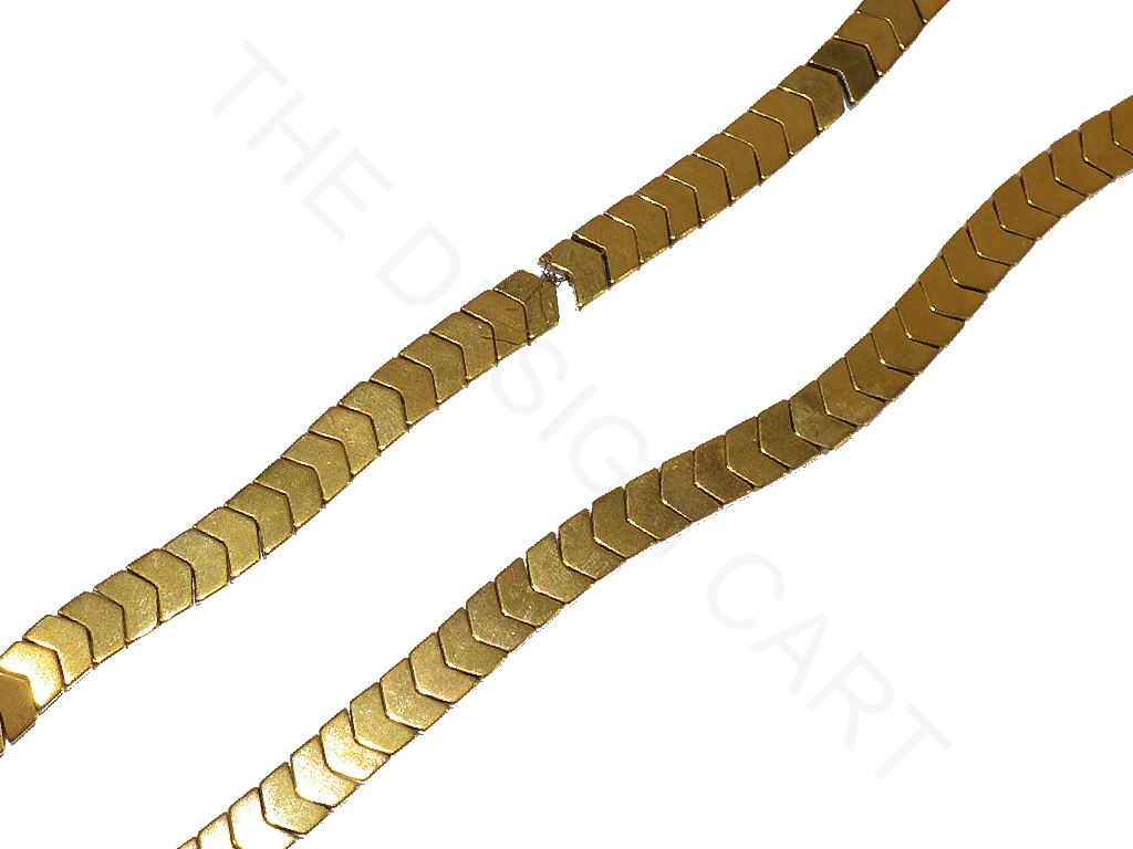 Golden Arrow Glass Beads | The Design Cart (3836562505762)