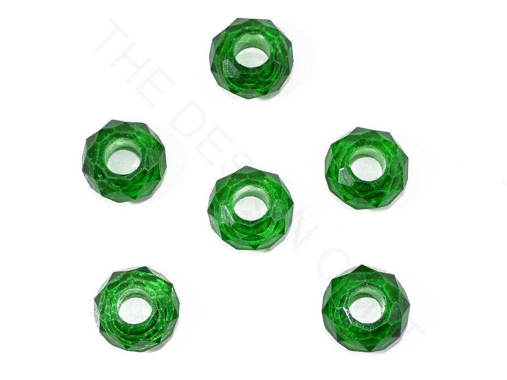 Green Faceted Crystal Beads | The Design Cart (3840766443554)