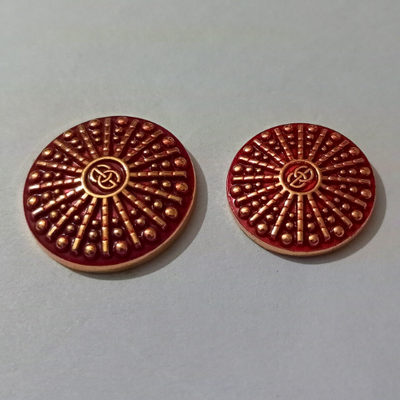 golden-maroon-chakra-designer-metal-buttons