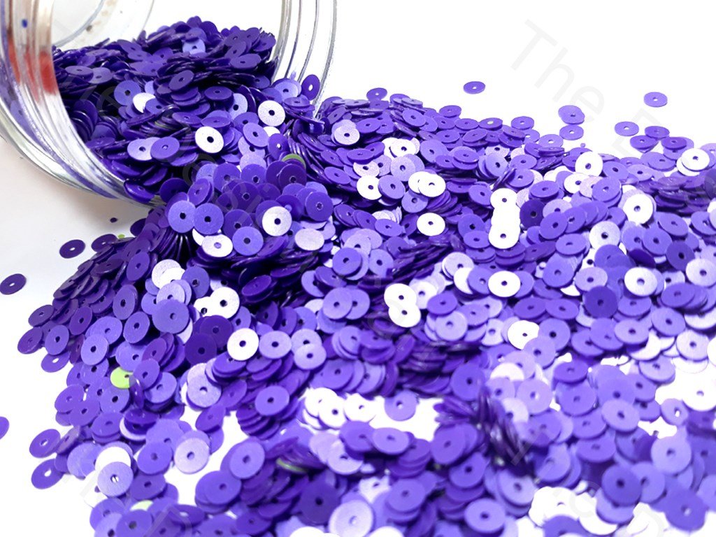 Purple Centre Hole Plastic Sequins | The Design Cart (1789694967842)