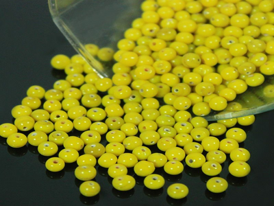 lemon-yellow-spherical-ceramic-beads
