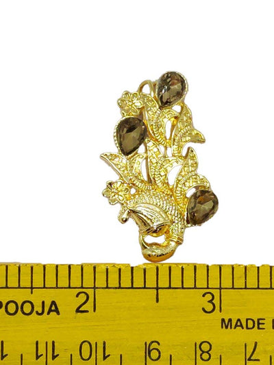 Golden Designer Brooch