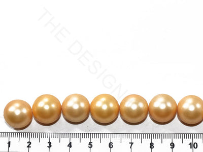 Golden Round Shell Pearls (12 mm) | The Design Cart (3785193652258)
