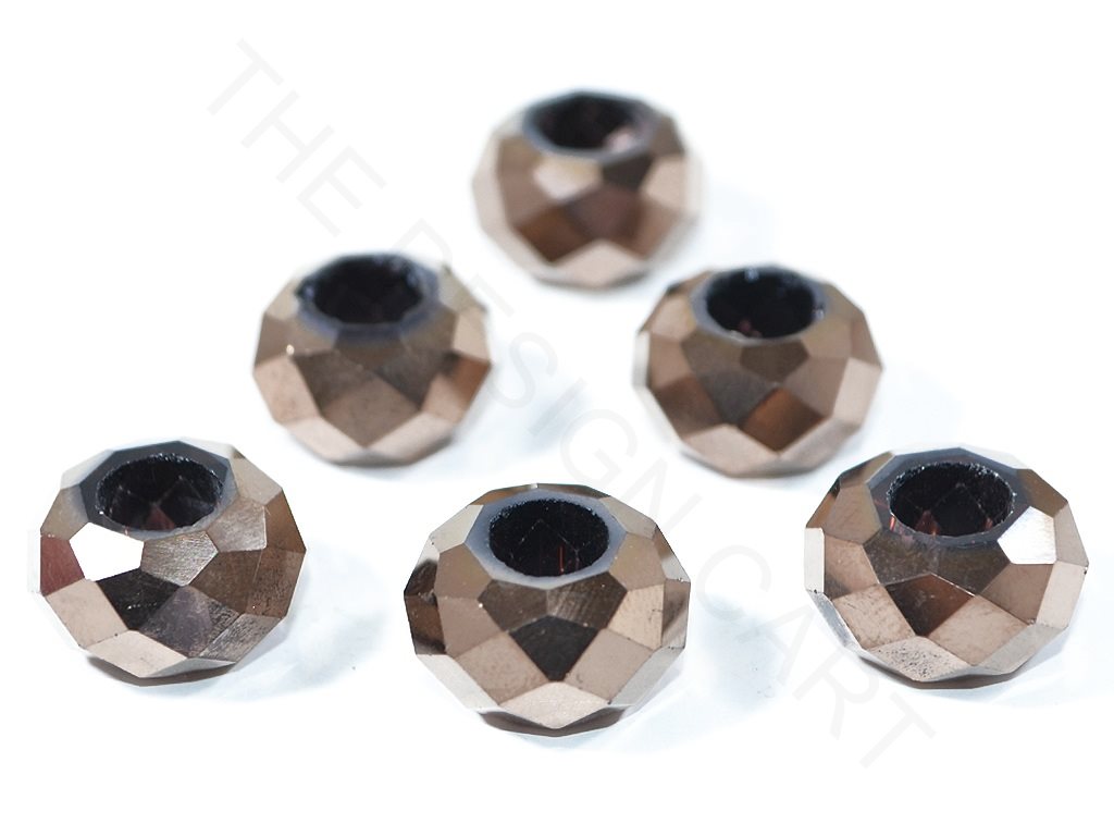 Brown Faceted Crystal Beads | The Design Cart (3840766509090)