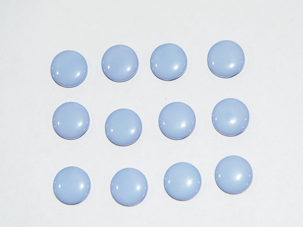 Ice Blue Circular Marble Acrylic Buttons