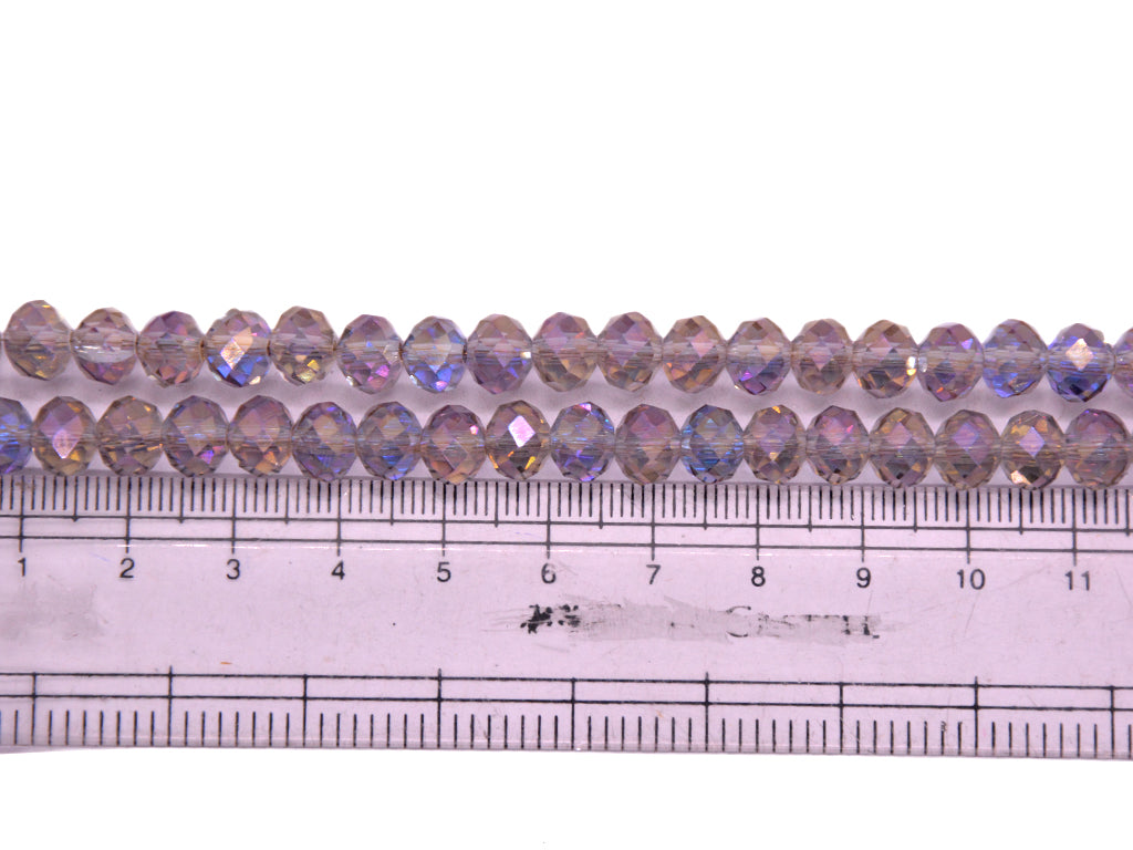 Purple Double Tone Crystal Beads