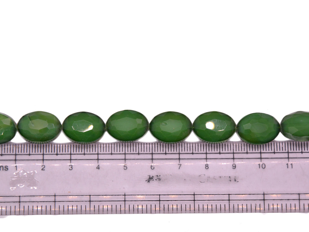 Dark Green Double Tone Designer Glass Beads