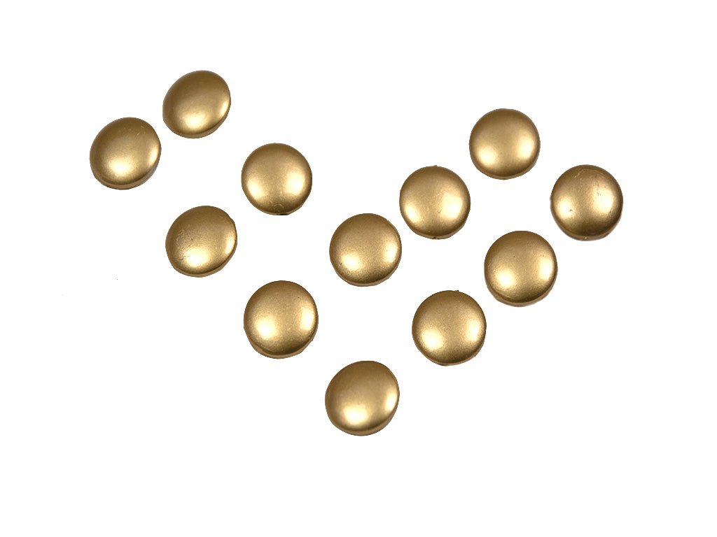 Golden Circlular High Gloss Acrylic Buttons