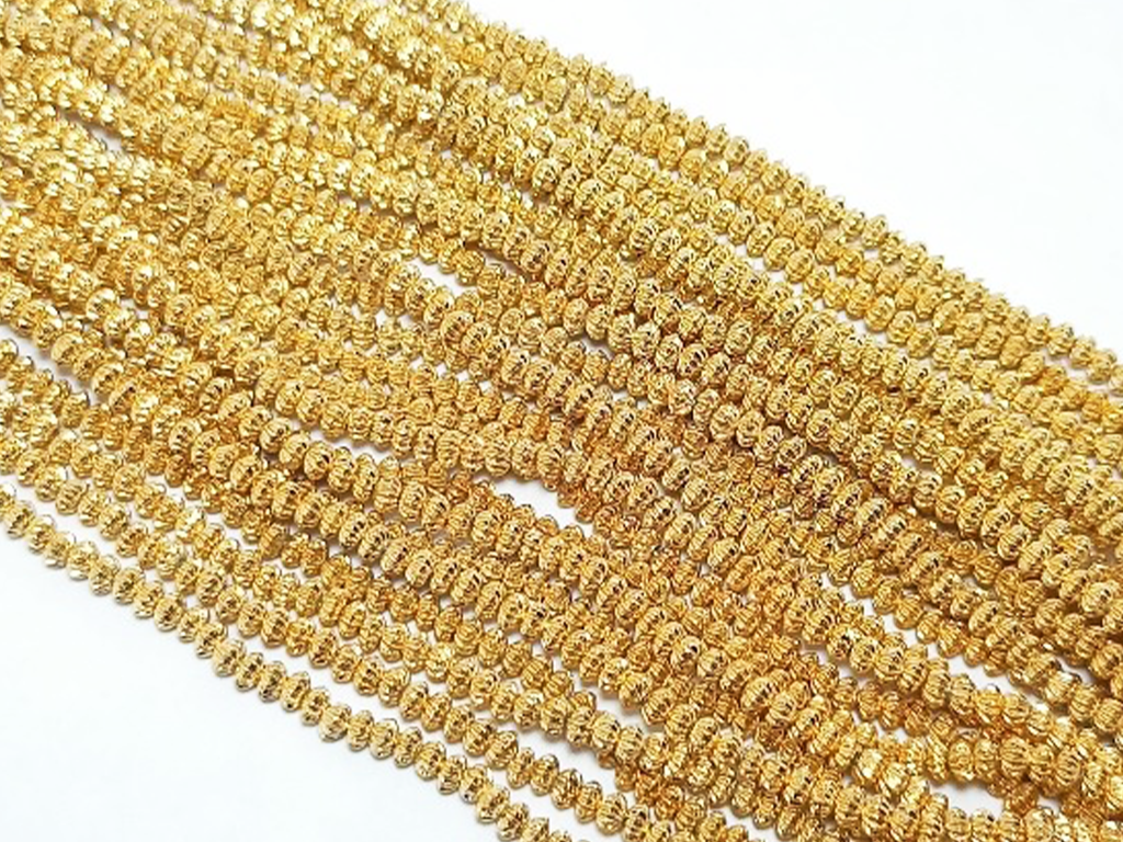 Golden Plastic Beads