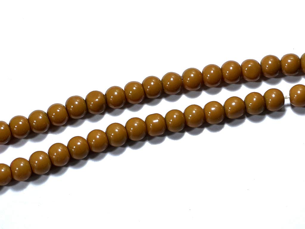 Mustard Spherical Glass Beads (1666695004194)