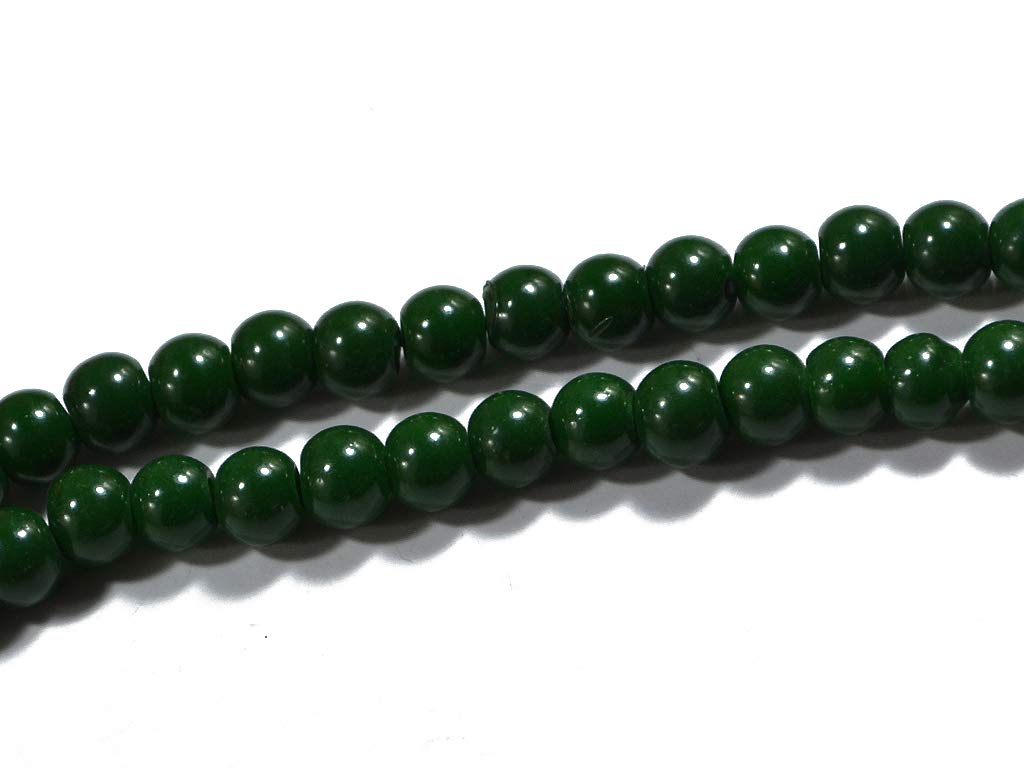 Green Spherical Glass Beads (1666694873122)