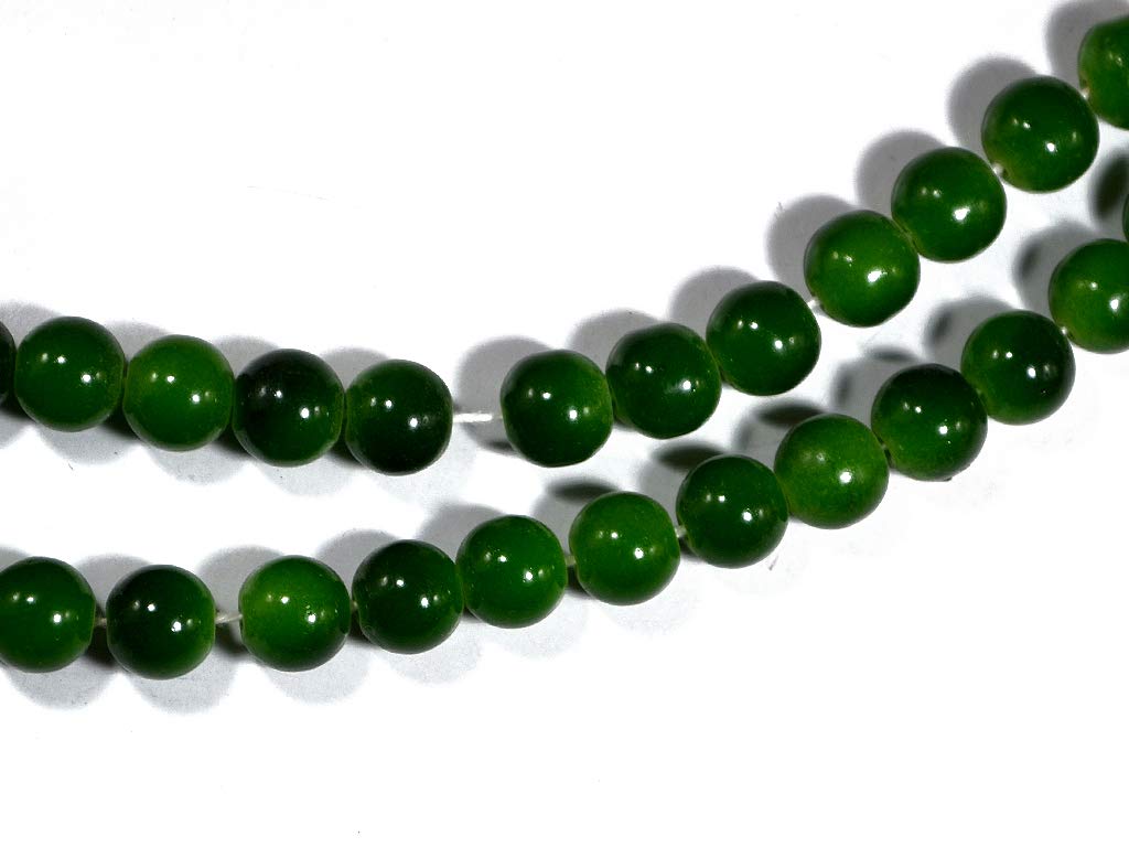 Green Spherical Glass Beads (1666698772514)