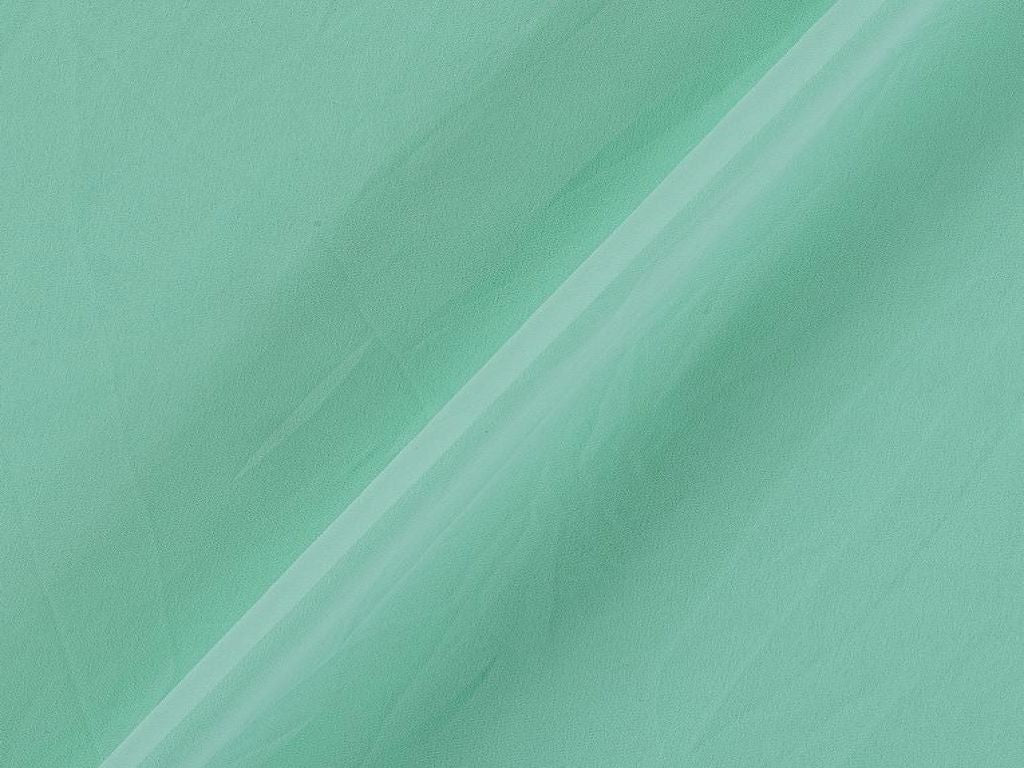 Mint Polyester Diamond Georgette Fabric