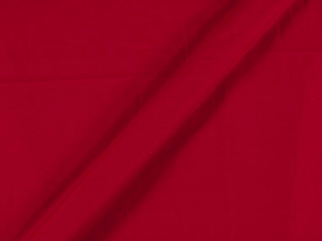 Bright Red Plain Butter Crepe Fabric