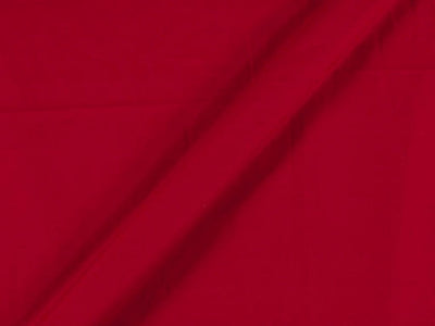 Bright Red Plain Butter Crepe Fabric