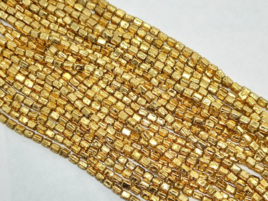 Golden Plastic Beads