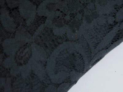 black-geometric-embroidered-nylon-net-fabric
