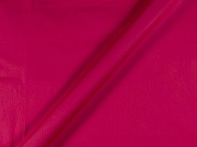 Crimson Pink Cotton Satin Plain Dyed Fabric