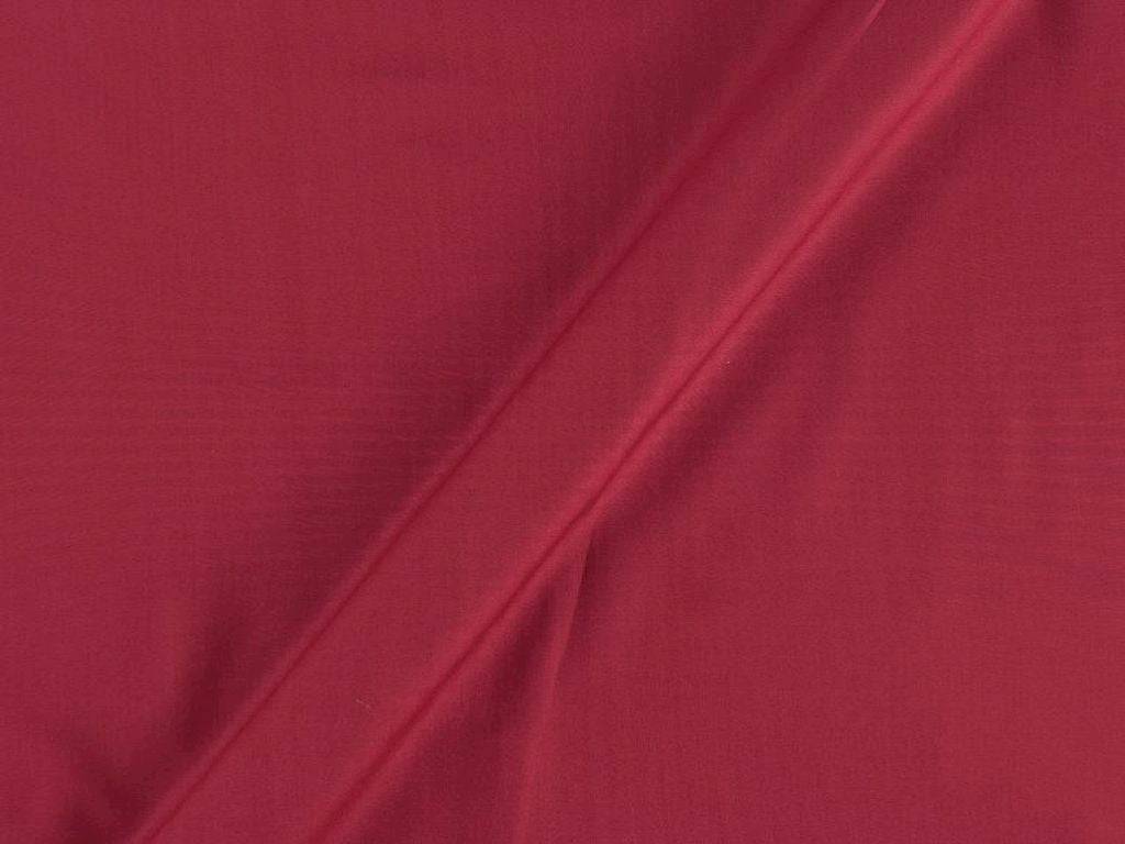 Crimson Red Plain Dyed Rayon Fabric