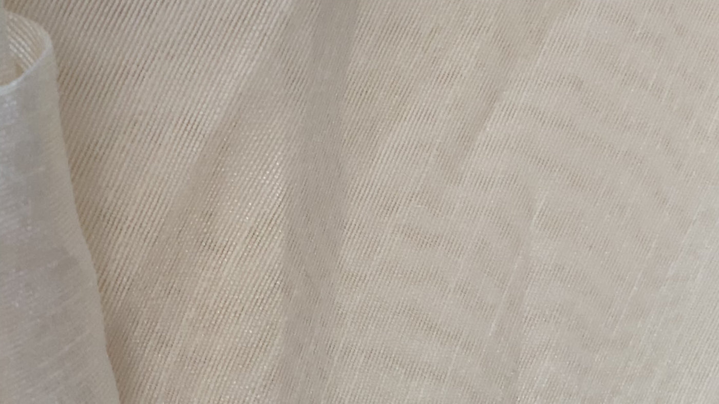 White Plain Bangalore Raw Silk Fabric
