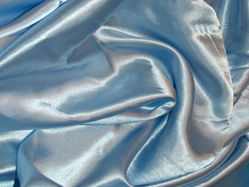 Light Blue Silky Plain Japan Satin Fabric