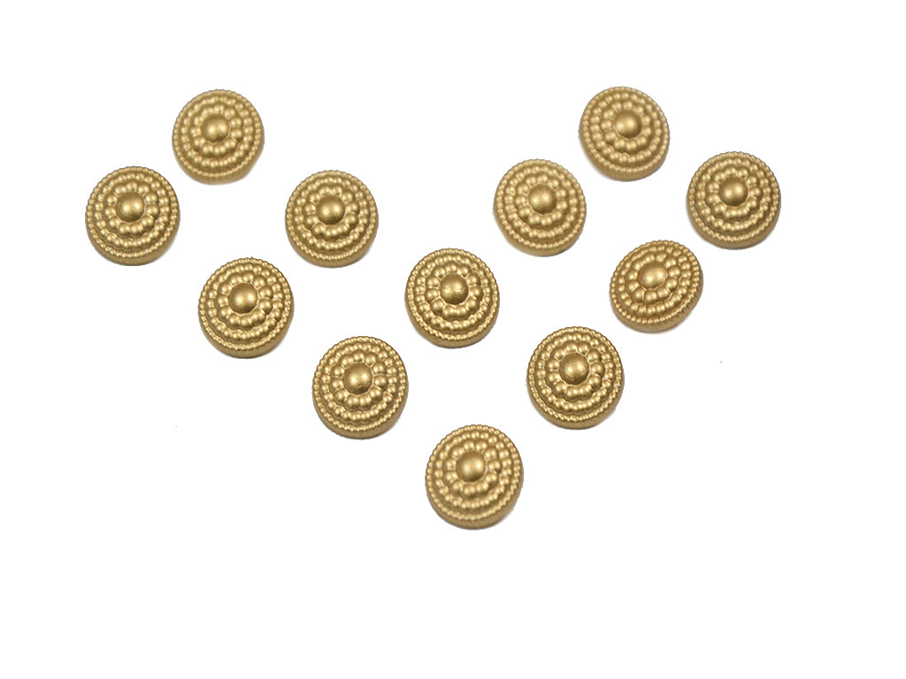 Golden Floral High Gloss Acrylic Buttons