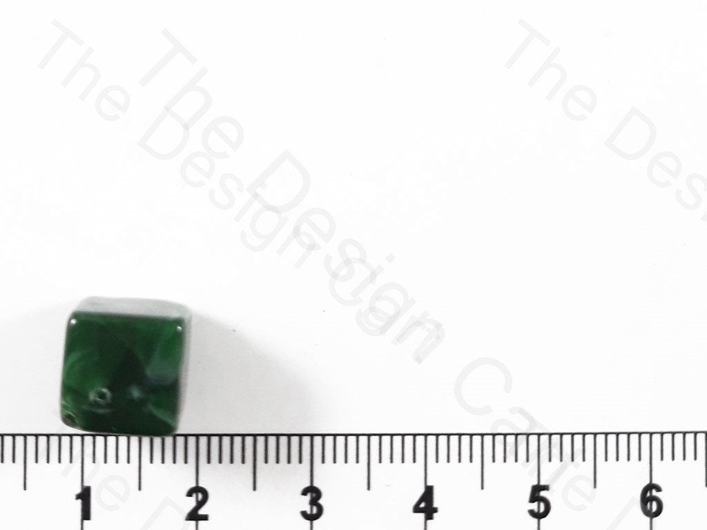 Green Cubical Resin Stones (1729478328354)