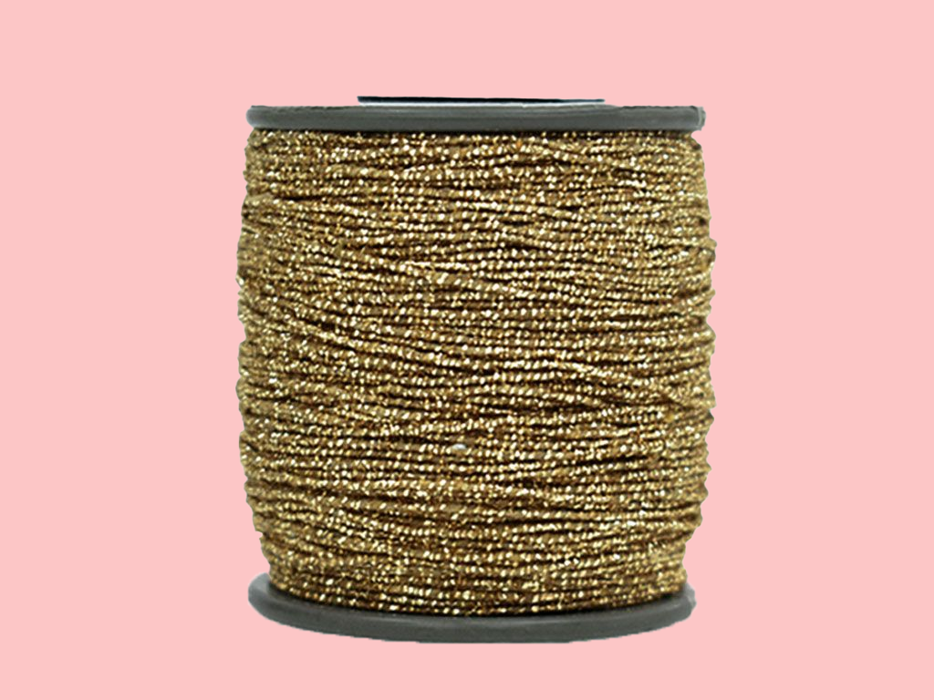 lightgolden15mmmetalliccottonzarithread