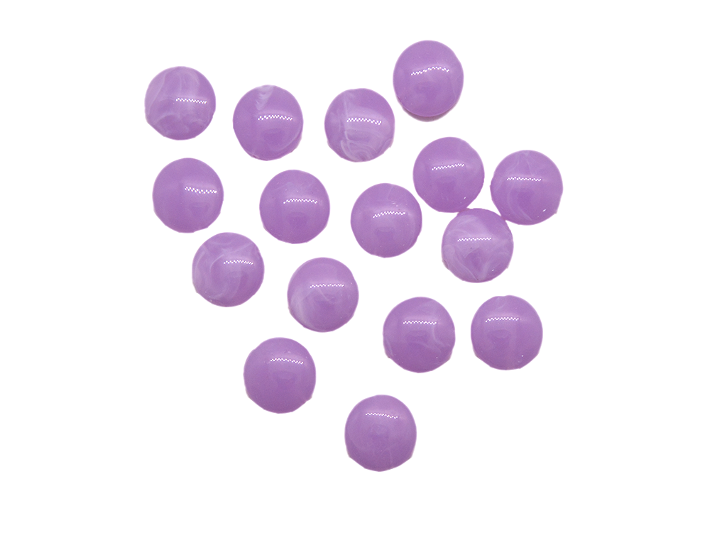 Light Purple Circular Shaped 2 Hole Plastic Acrylic Beads