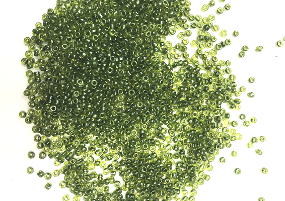 Dark Green Round Rocaille Glass Seed Beads- 11/0 or 2mm