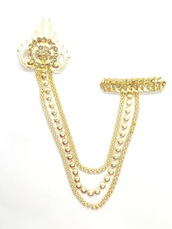 Golden Designer Brooch