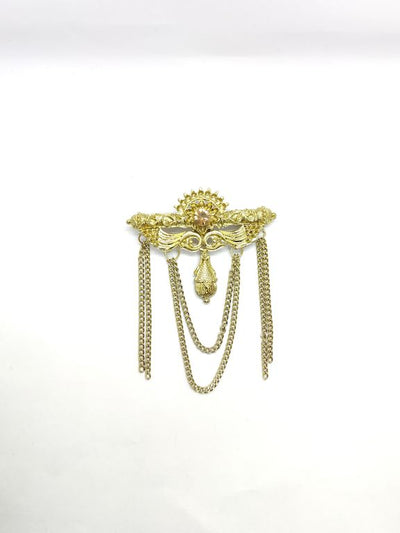 Golden Designer Brooch