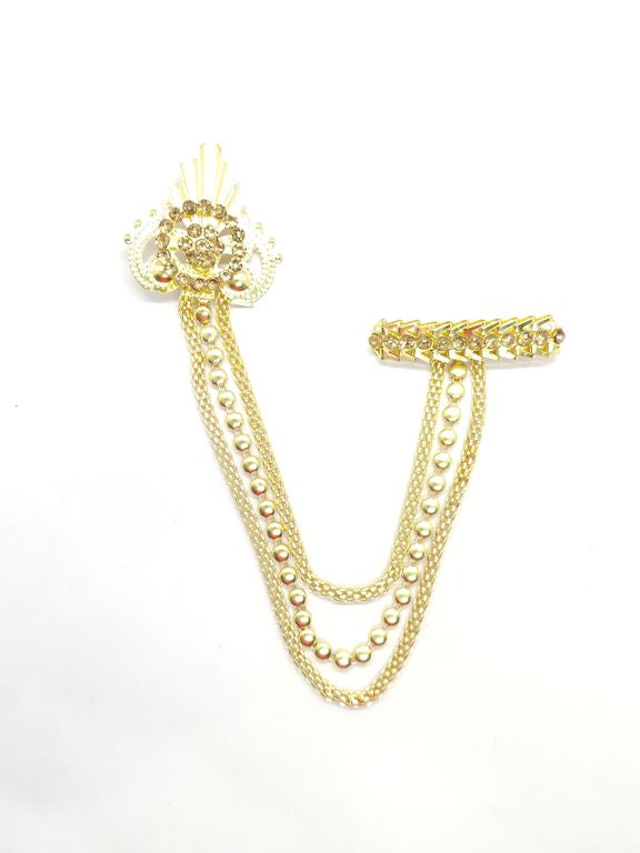 Golden Designer Brooch