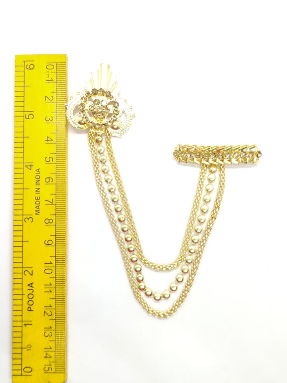 Golden Designer Brooch