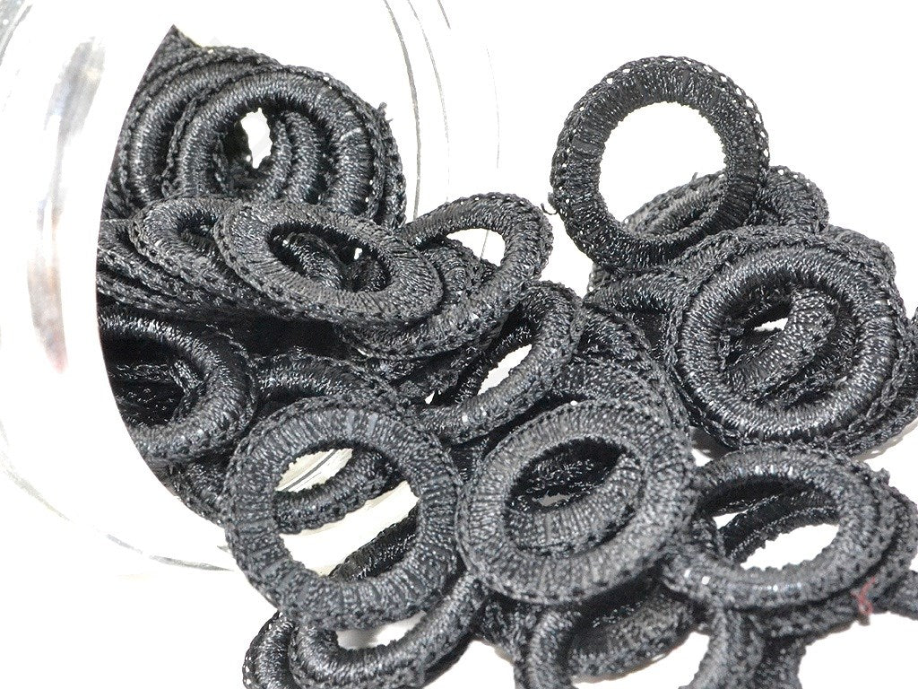 Black Crochet Rings | The Design Cart (3741773398050)
