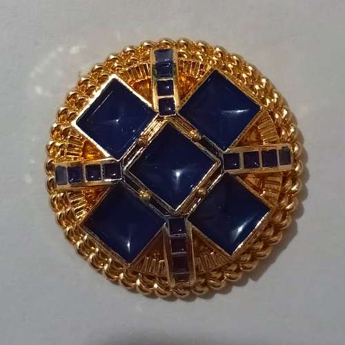 golden-blue-with-cube-design-metal-buttons