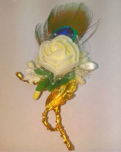 multicolor-white-flower-with-peacock-feather-designer-brooch