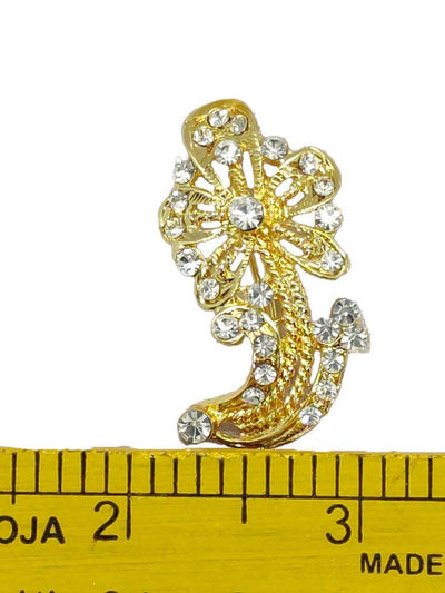 Golden Designer Brooch