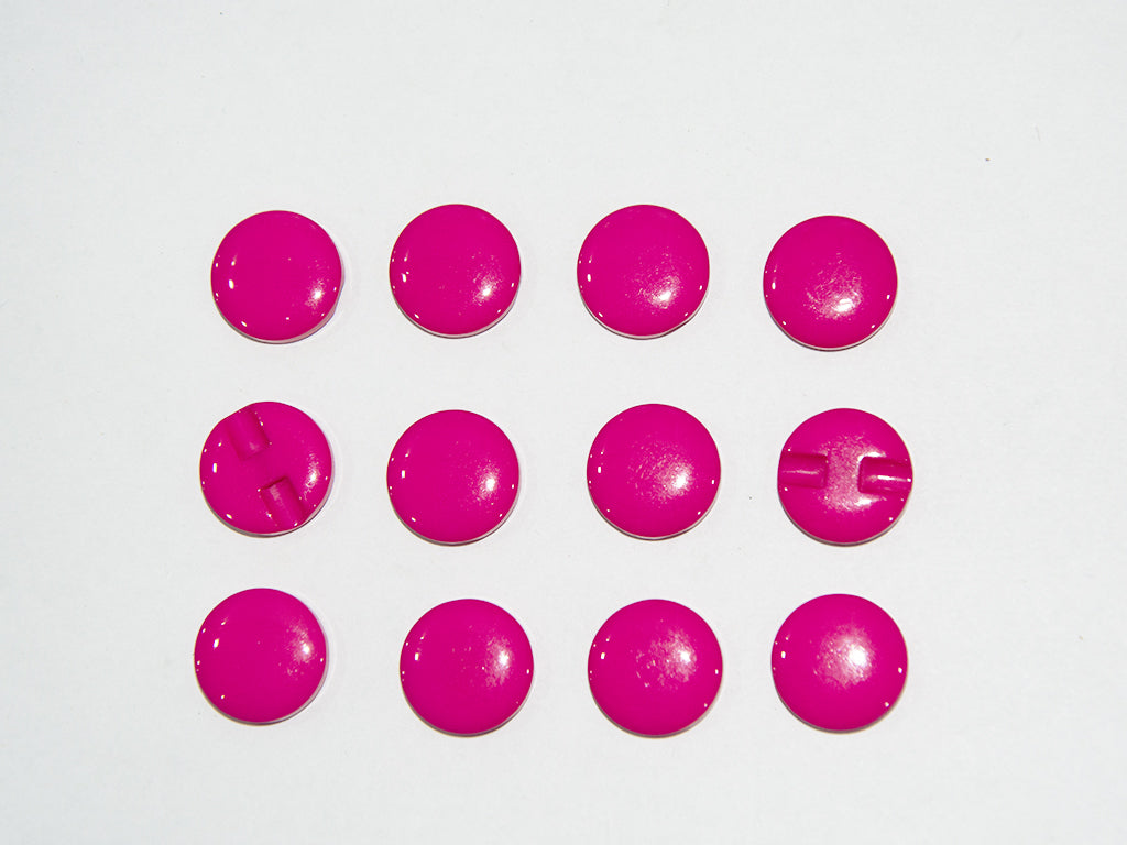 Rani Pink Circular Marble Acrylic Buttons