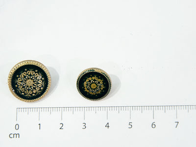 Green Designer Acrylic Suit Buttons